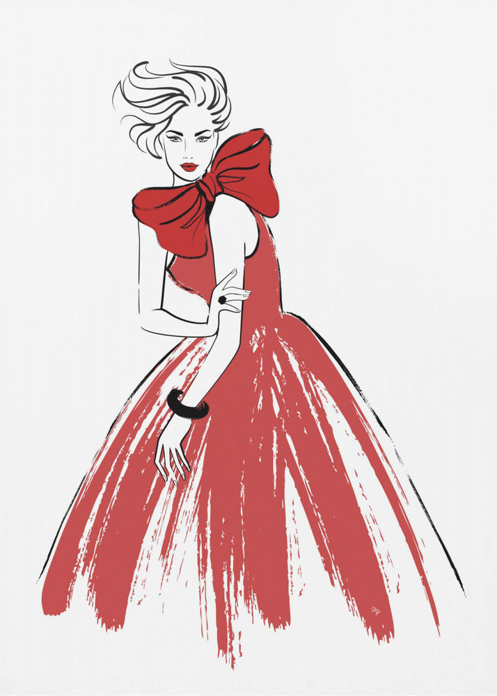 Rote Dame | Leinwand