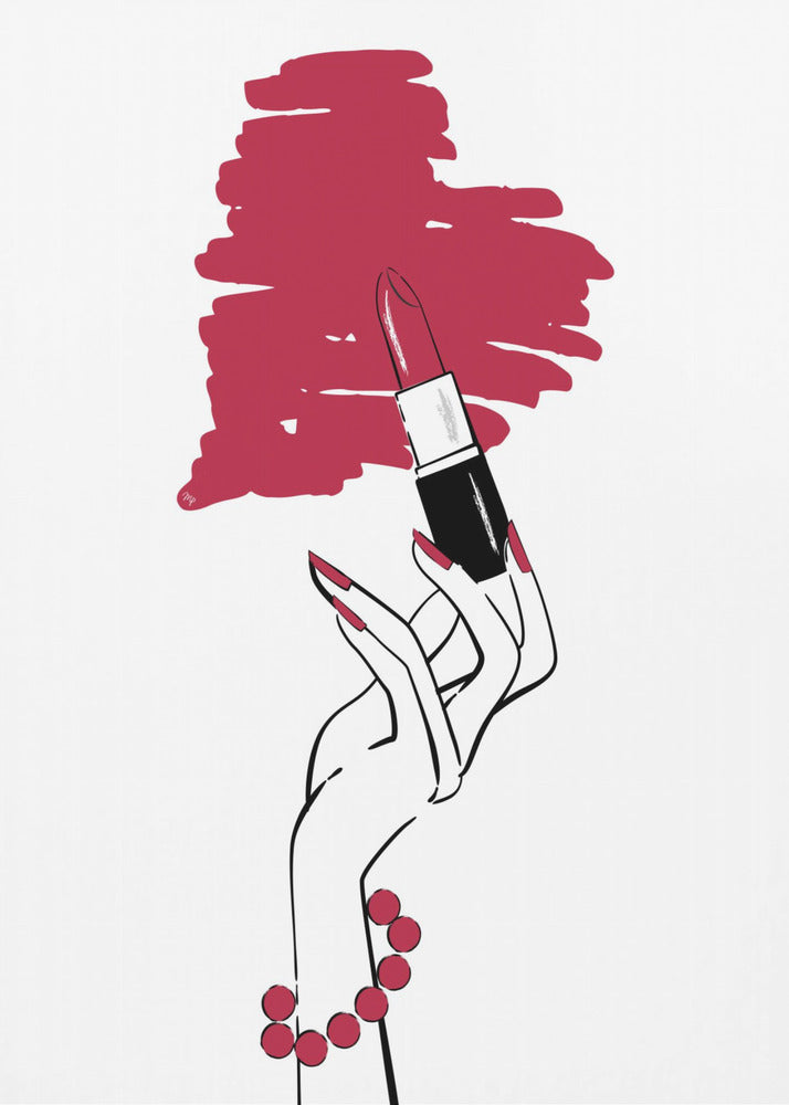 Lippenstiftliebe | Leinwand