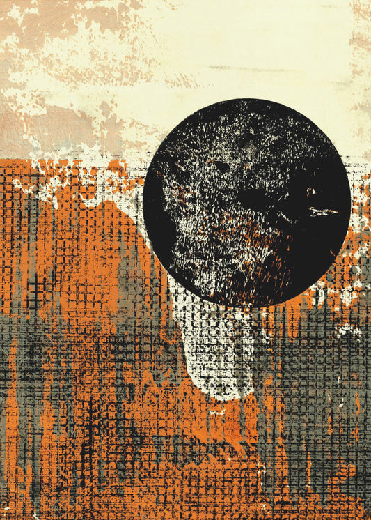 Eclipse Over Texture | Canvas