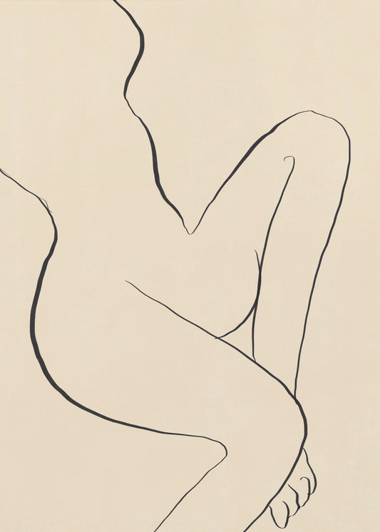 Elegante minimalistische Linienzeichnung | Poster