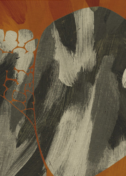 Erdiger abstrakter Fluss | Poster