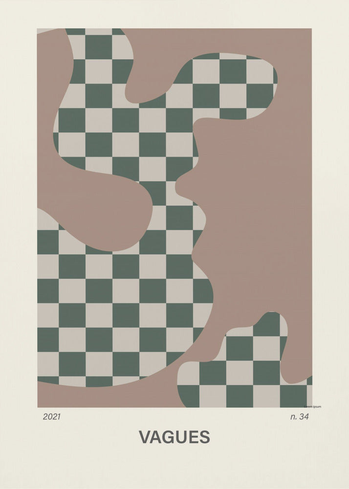 Vagues Nr. 34 Poster | Leinwand