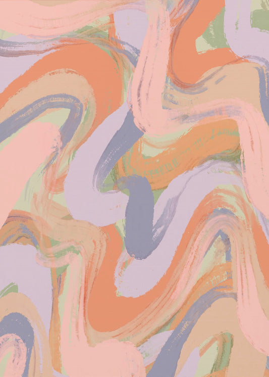 Wirbelnde Farbtöne | Poster