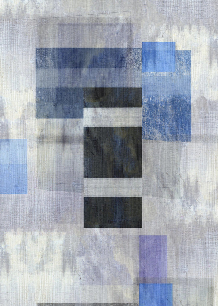 Blaues Kohlenstoff-Abstrakt 2 | Poster