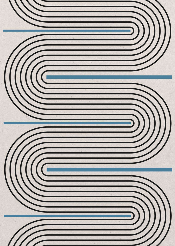 Curved Lines Harmony | Canvas