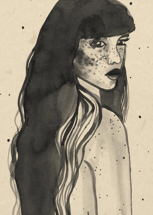 Langhaardame | Poster