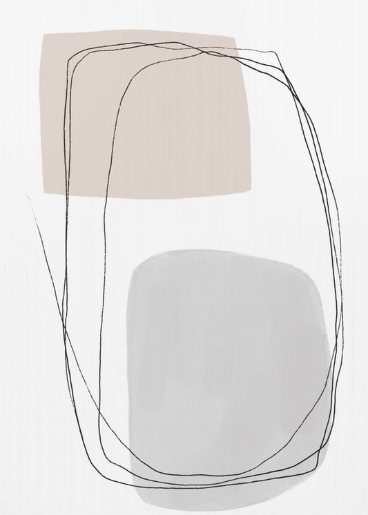 Geometric Forms And Fluid Lines | Canvas