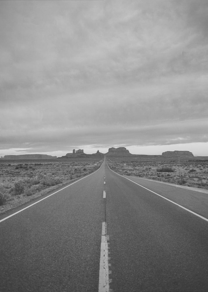 Monochromes Monument Valley II | Leinwand