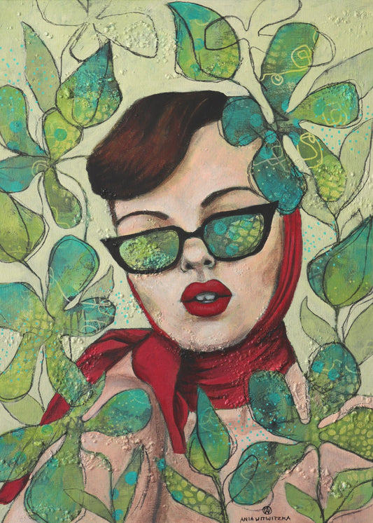 Retro lady 4 | Canvas