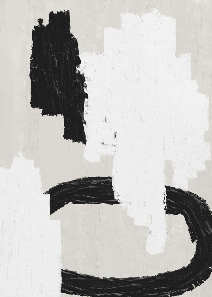 Monochrome Striche | Poster