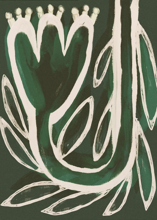 Grüne Blütensymphonie | Poster