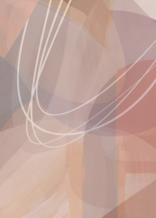 Plum Shapes 2 | Canvas