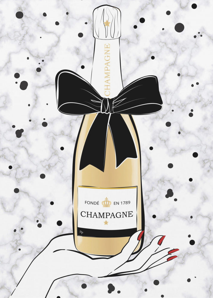 Champagner halten | Leinwand