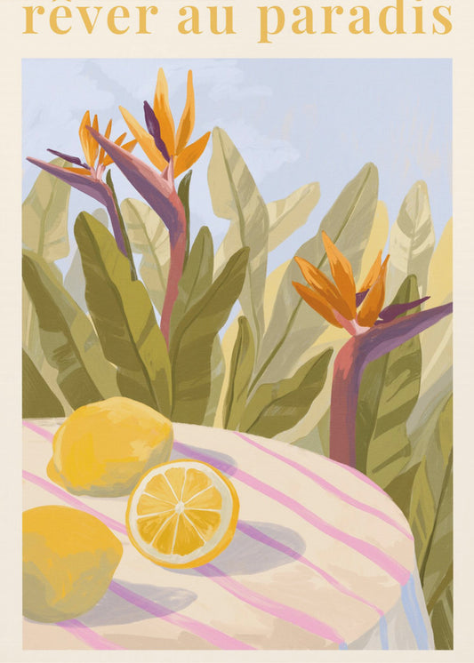 Rêver Au Paradis - Zitrone | Poster
