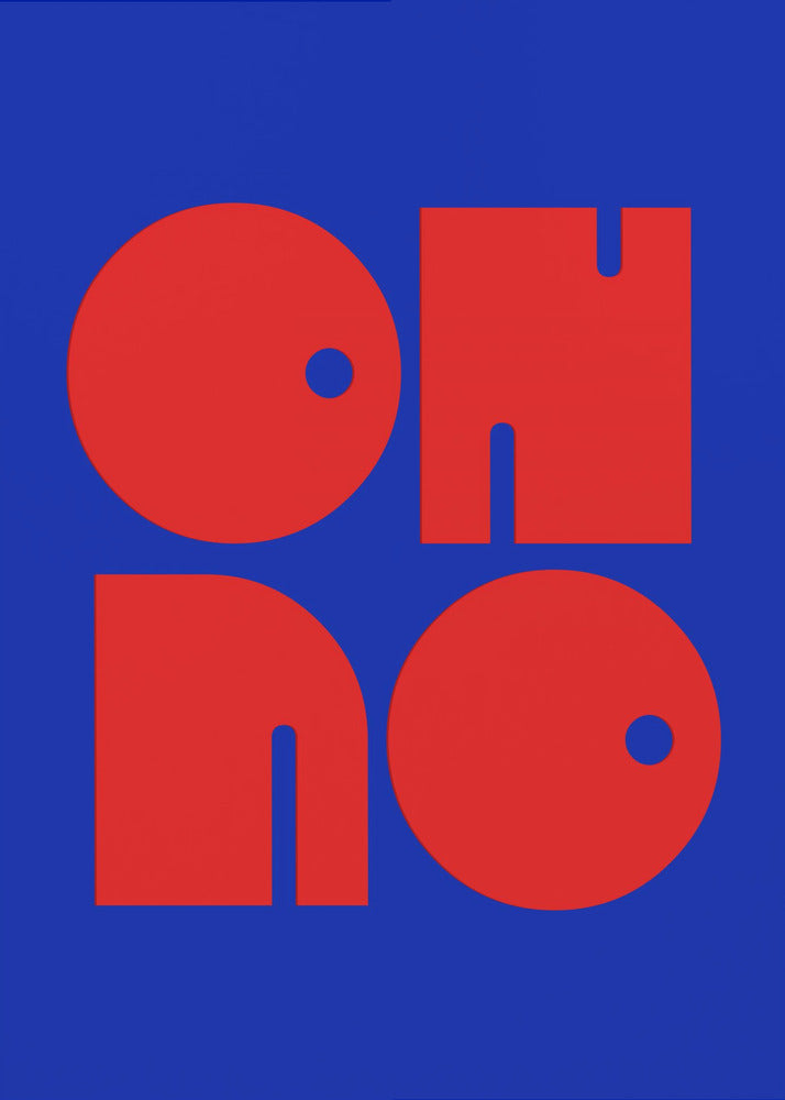 Bold Letters, Blue Background | Poster