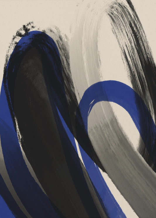 Kräftige Pinselwirbel | Poster