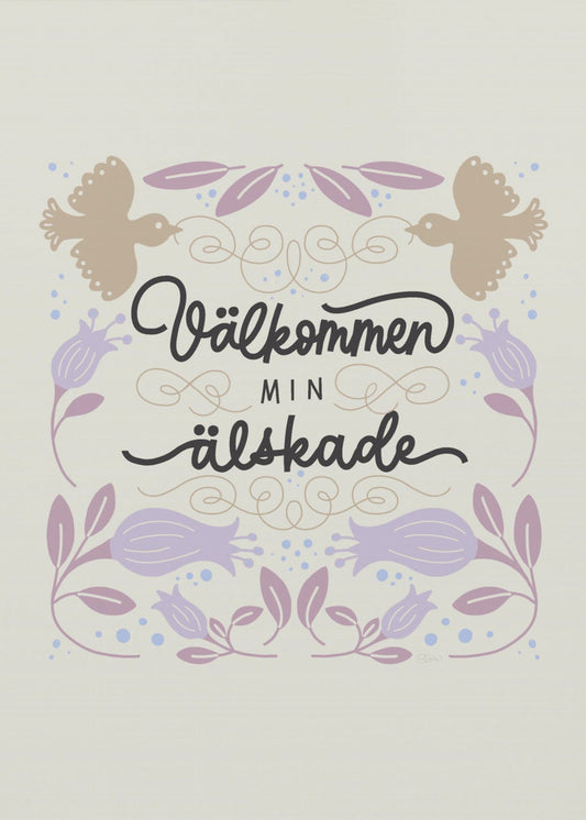 Välkommen Welcome Light | Canvas