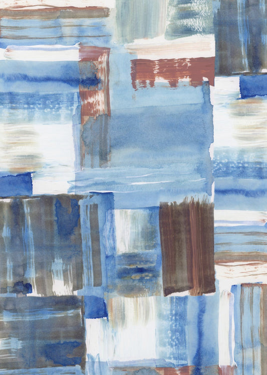 Icy Blue Abstract 1 | Canvas