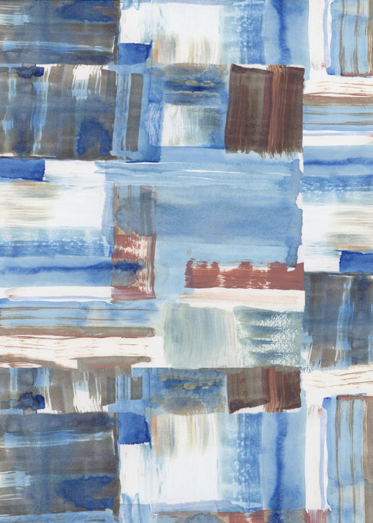 Icy Blue Abstract 3 | Canvas