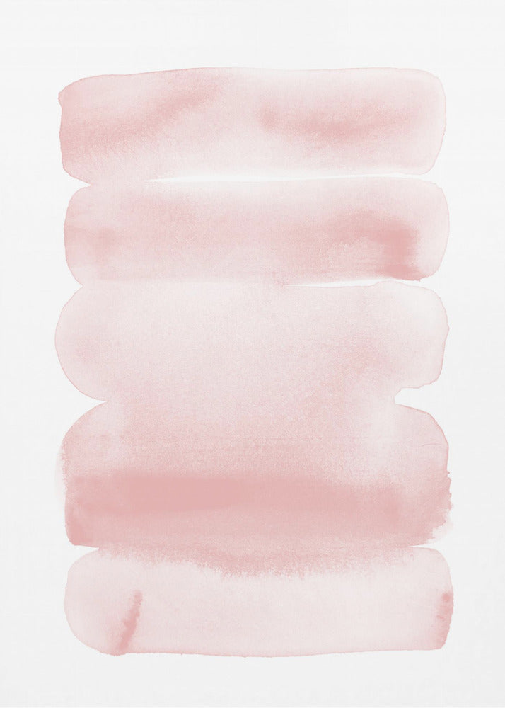Abstrakte Blush-Streifen | Poster