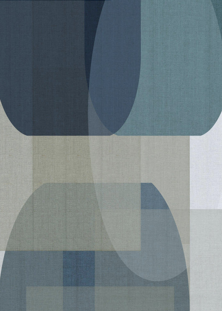 Gewebte blaue Schichten 2 | Poster