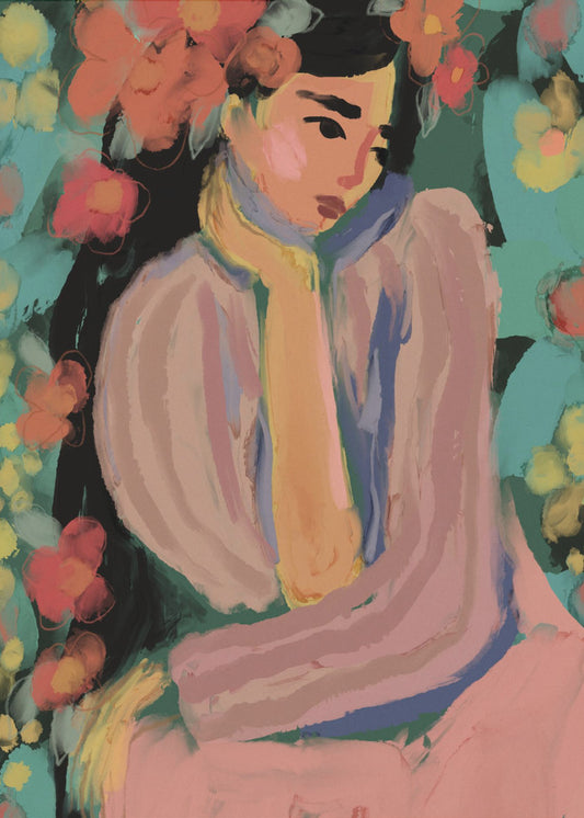 Nachdenkliche Blüten | Poster