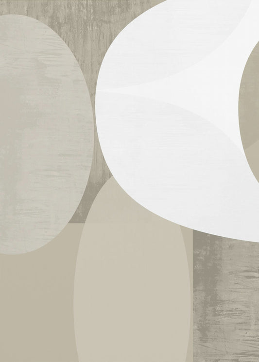 Black White Neutral Shapes 1 | Canvas