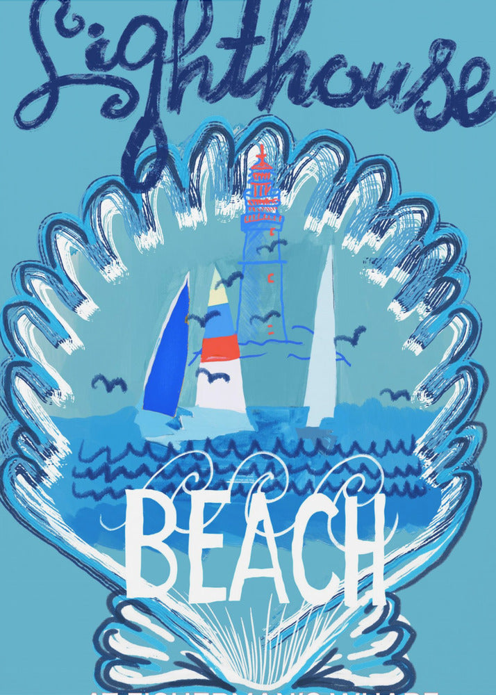 Lighthouse Beach Poster 2 | Poster