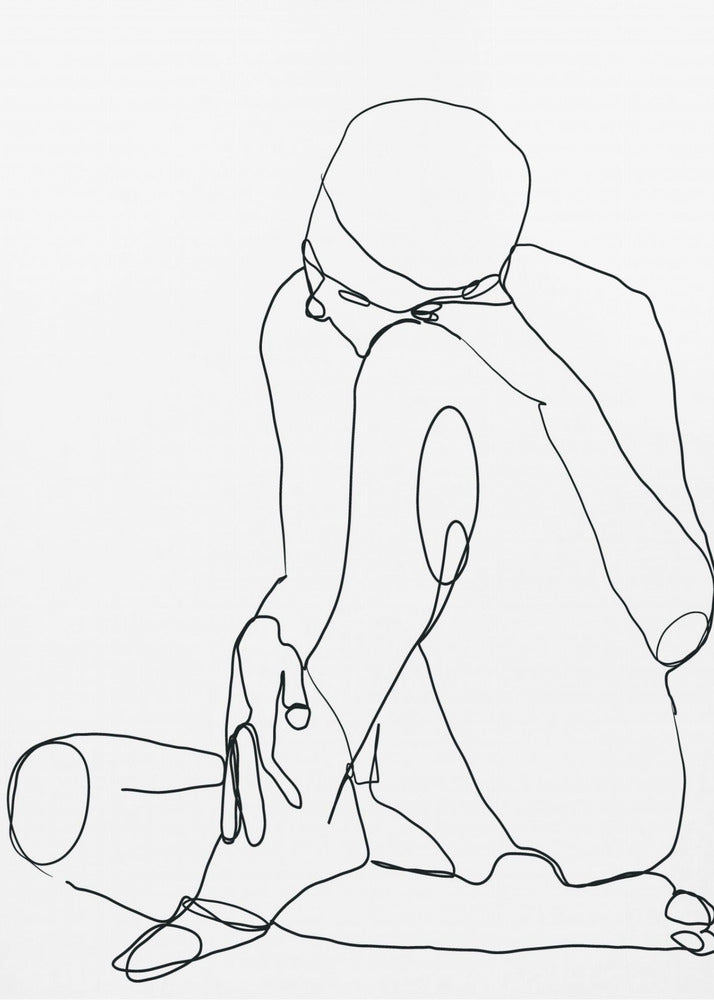 Line Drawing Man | Canvas