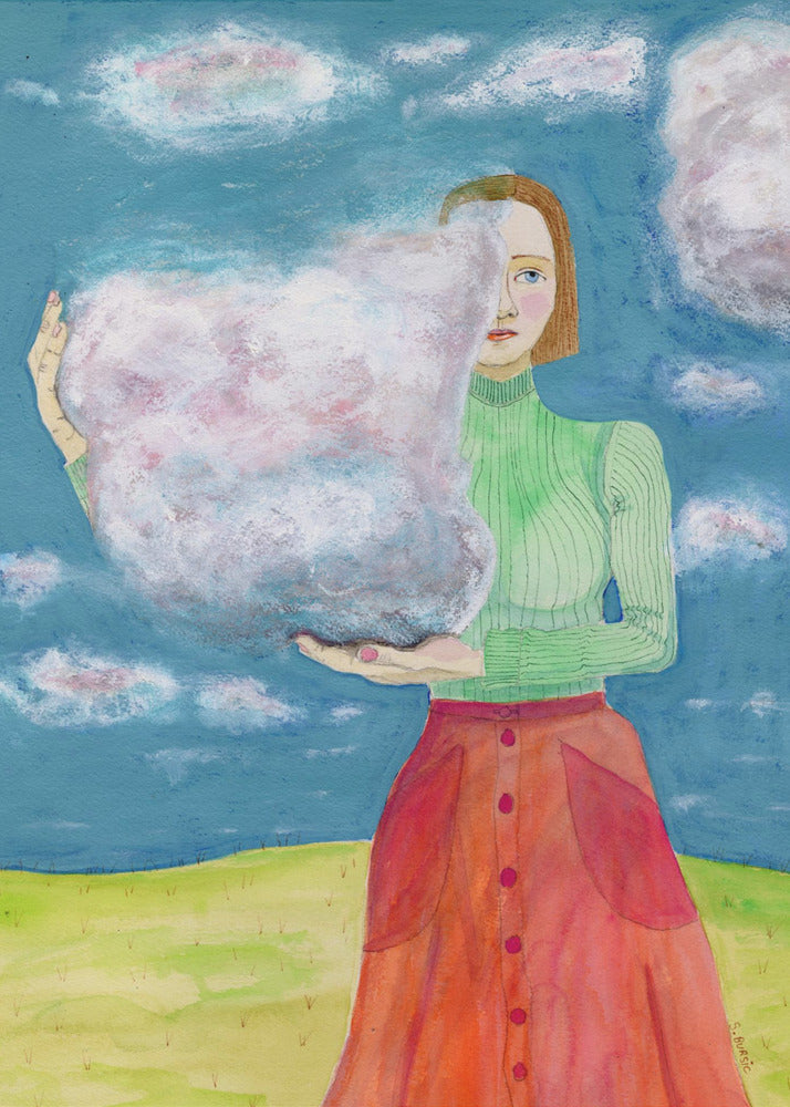 Kopf in den Wolken | Poster