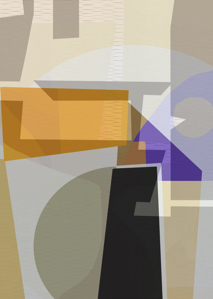 Gelb Lila Gewebt 3 | Poster