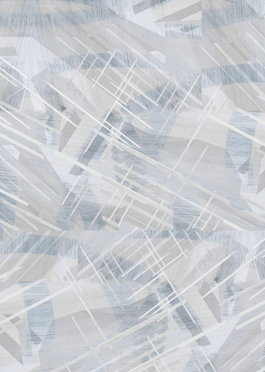 Calm Grey White Abstract 2 | Canvas