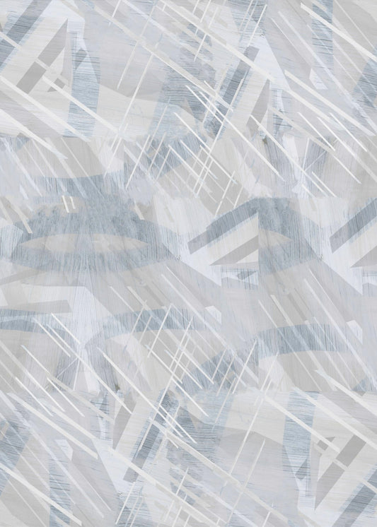 Calm Grey White Abstract 1 | Canvas