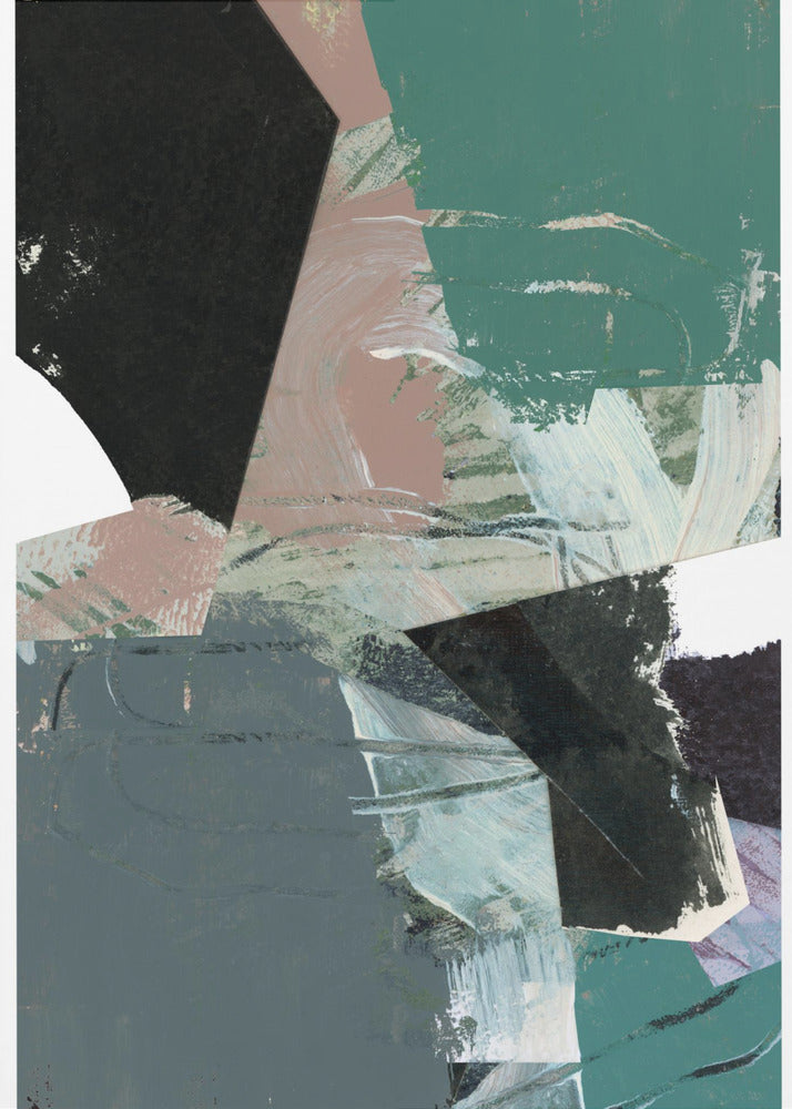 Blau Schwarz Neutral Weiß 3 | Poster