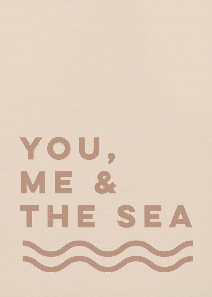 Du, ich und das Meer (Sand) | Poster