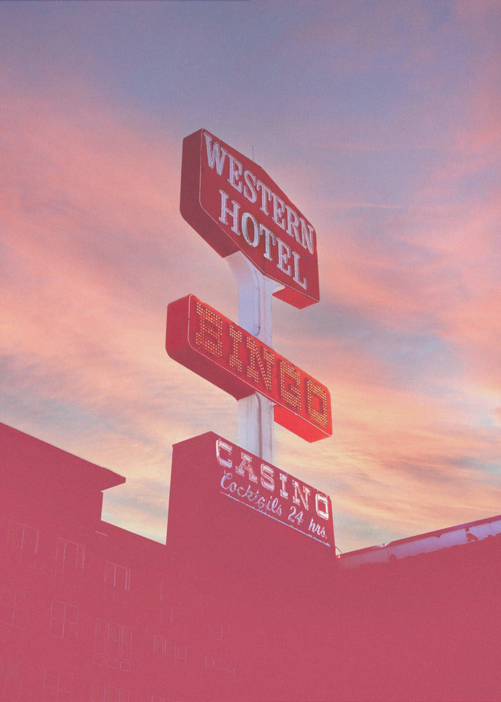 Las Vegas Western Hotel | Leinwand