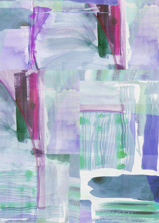Plum Purple Lilac Abstract 1 | Canvas