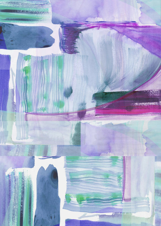 Plum Purple Lilac Abstract 2 | Canvas