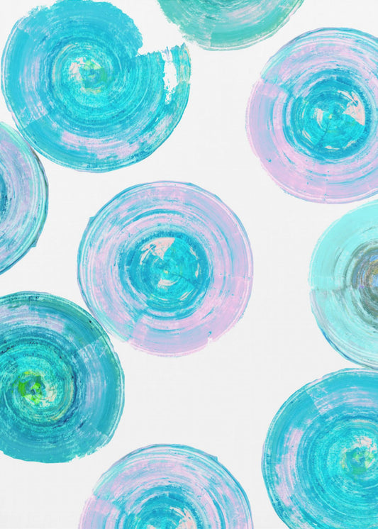 Spinnende Wirbel 3 | Leinwand