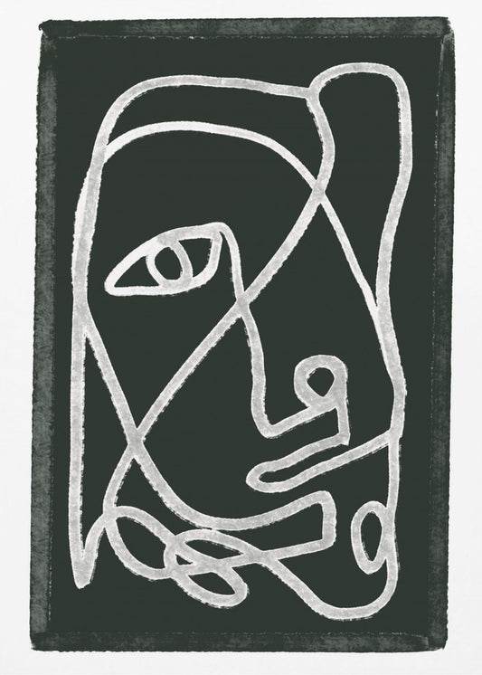 Abstrakt liniert schwarz | Poster