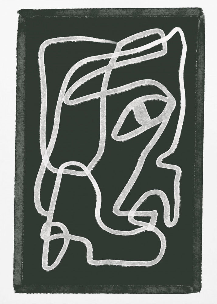 Abstrakte Linien schwarz | Poster