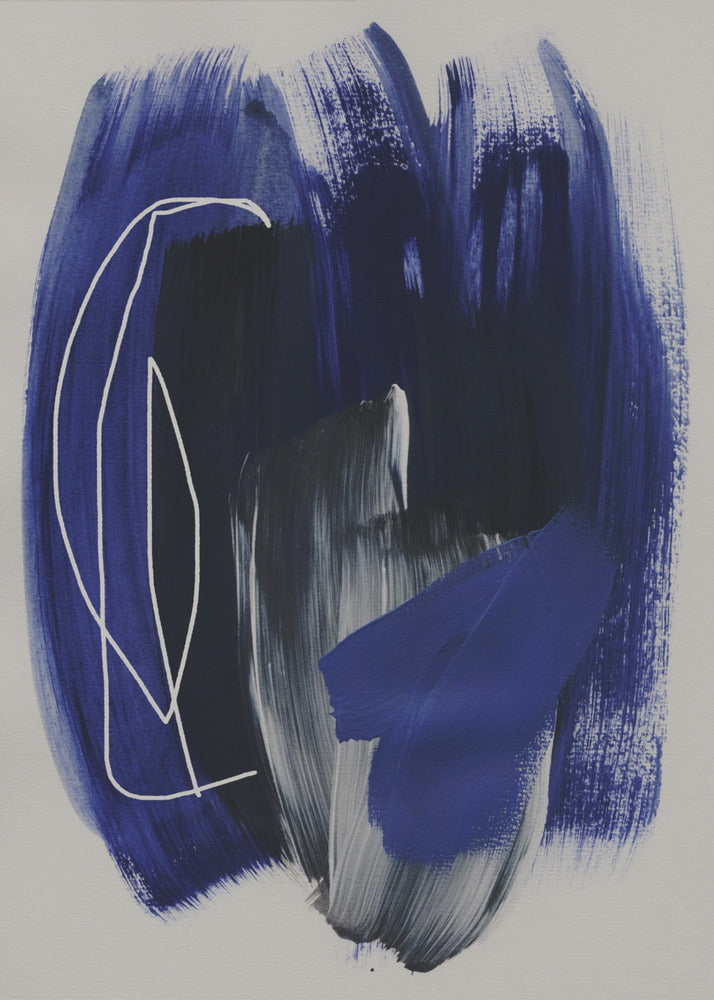 Abstrakte Pinselstriche 158 | Poster