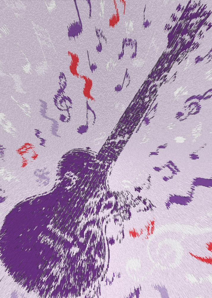 E-Gitarre Pop Art Explodierendes Poster