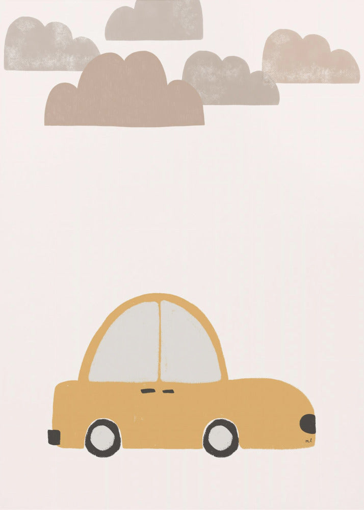 Gelbes Auto | Poster