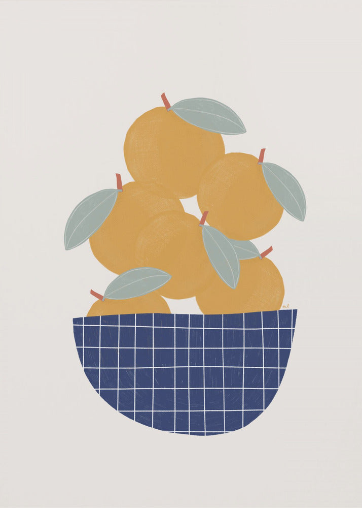 Bowl of Oranges | Canvas