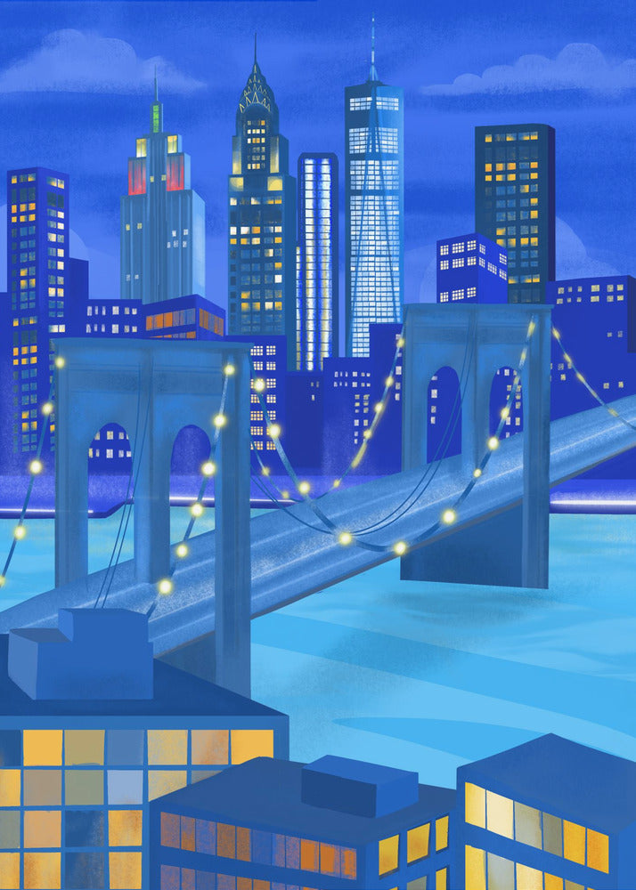 New York bei Nacht | Poster