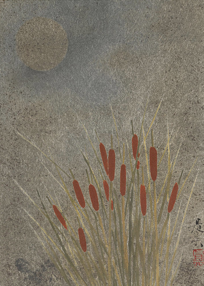 Japanisches Grasfeld bei Nacht (1807–1891) Voll | Poster