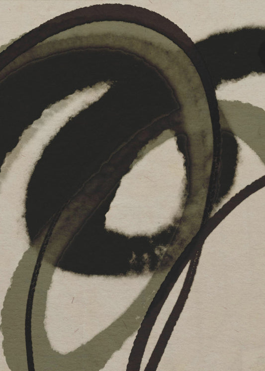 Eingefärbte fließende Kreise | Poster