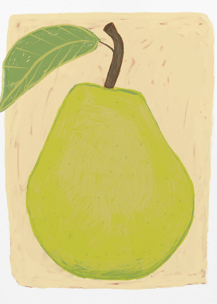 Große grüne Birne | Poster