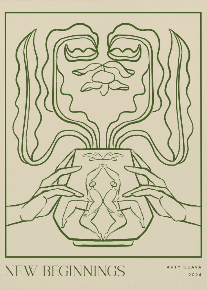 Vessel Collection: Neuanfänge (LineArt) | Leinwand